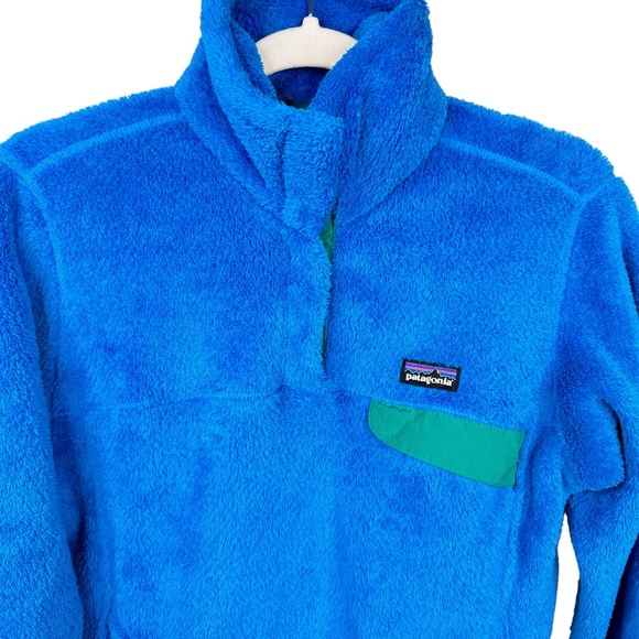 Patagonia Re-Tool Snap-T Pullover Jacket Fleece Larimar Blue Green Medium - Picture 5 of 13